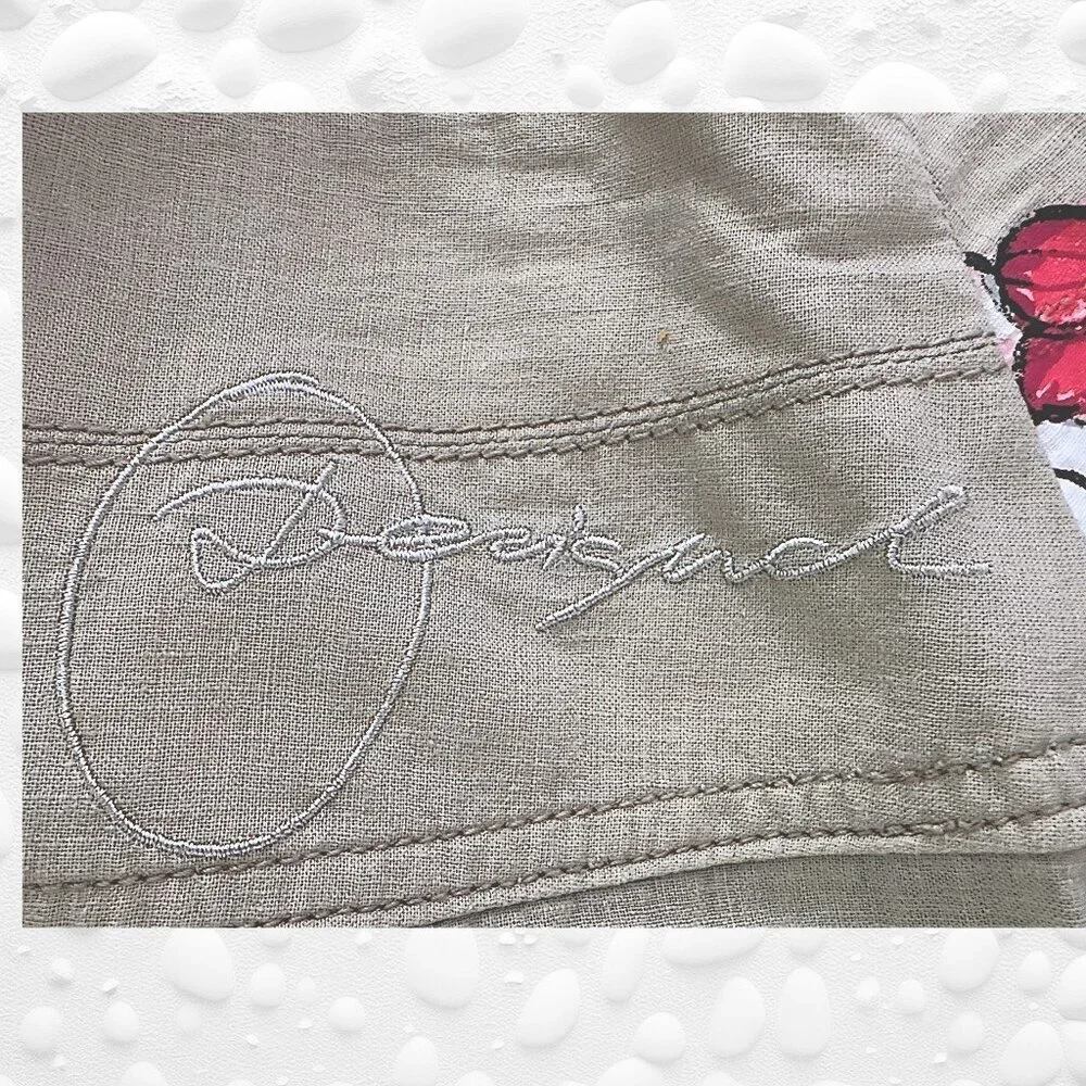 “Beige Butterfly & Bloom Boho Pants – Desigual Size S - 26" waist - Picture 13 of 13